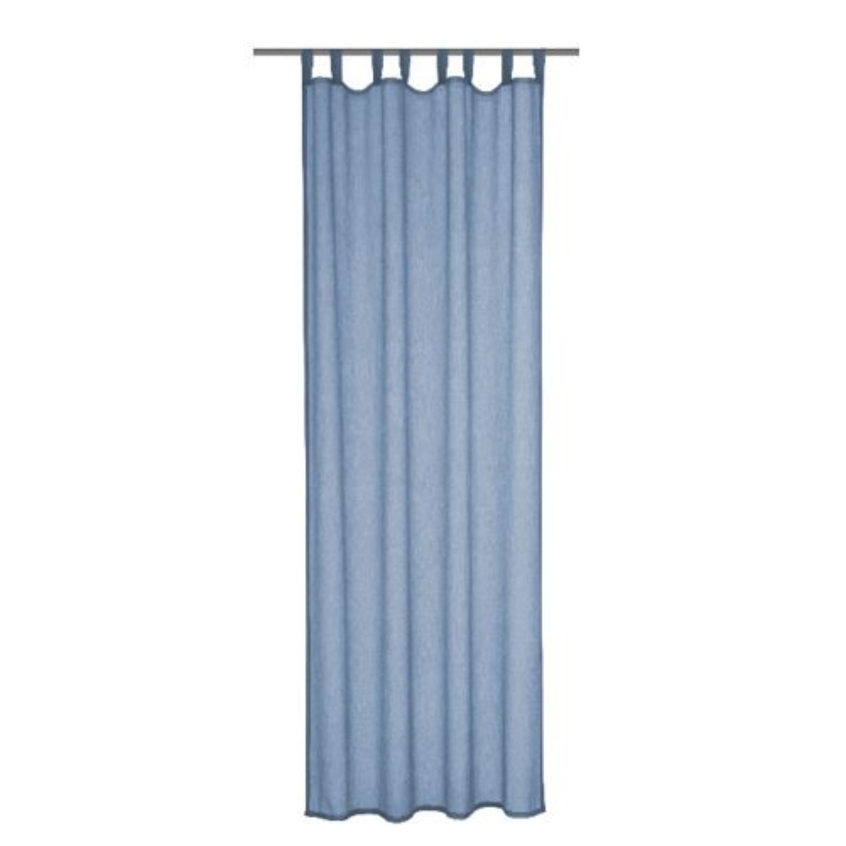 Schlaufenschal blau von Albani - Vorhang mit Schlaufen und Gardinenband