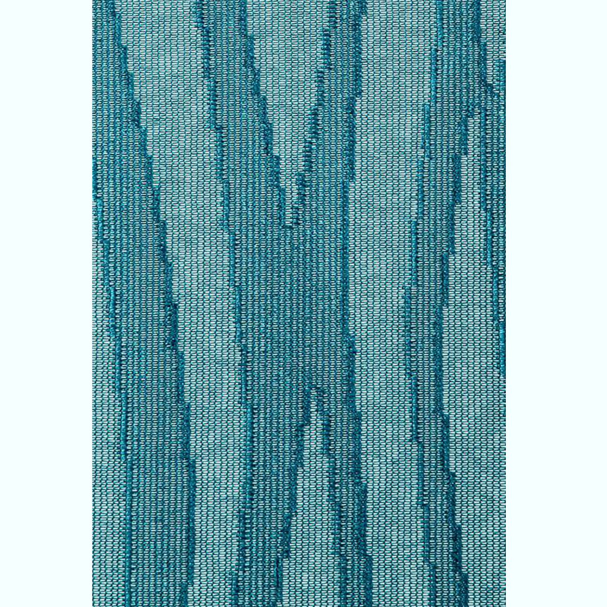 Nahaufnahme Fertigschal Mola blau von Albani - Vorhang mit verdeckten Schlaufen