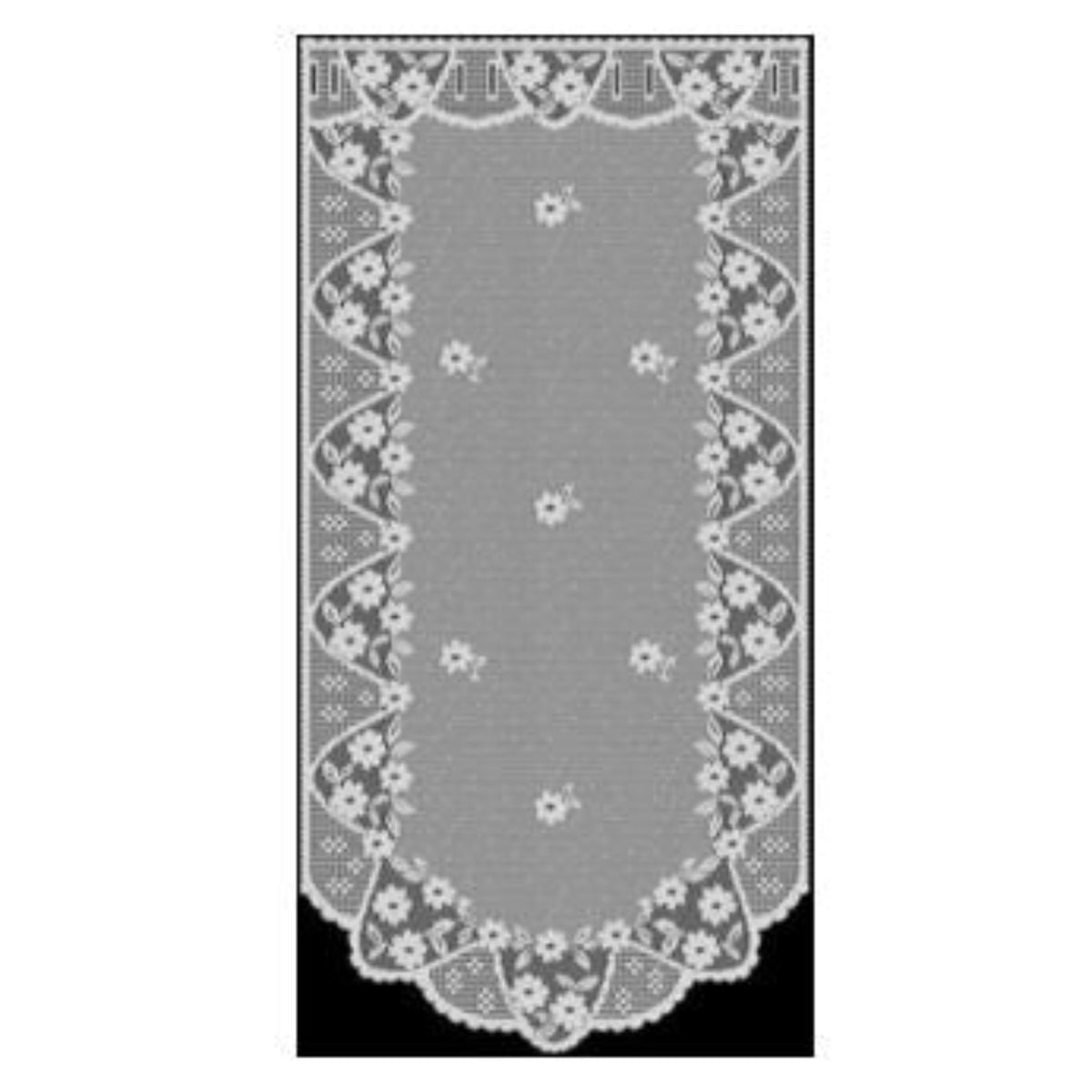 Fensterbild Jacquard weiß
