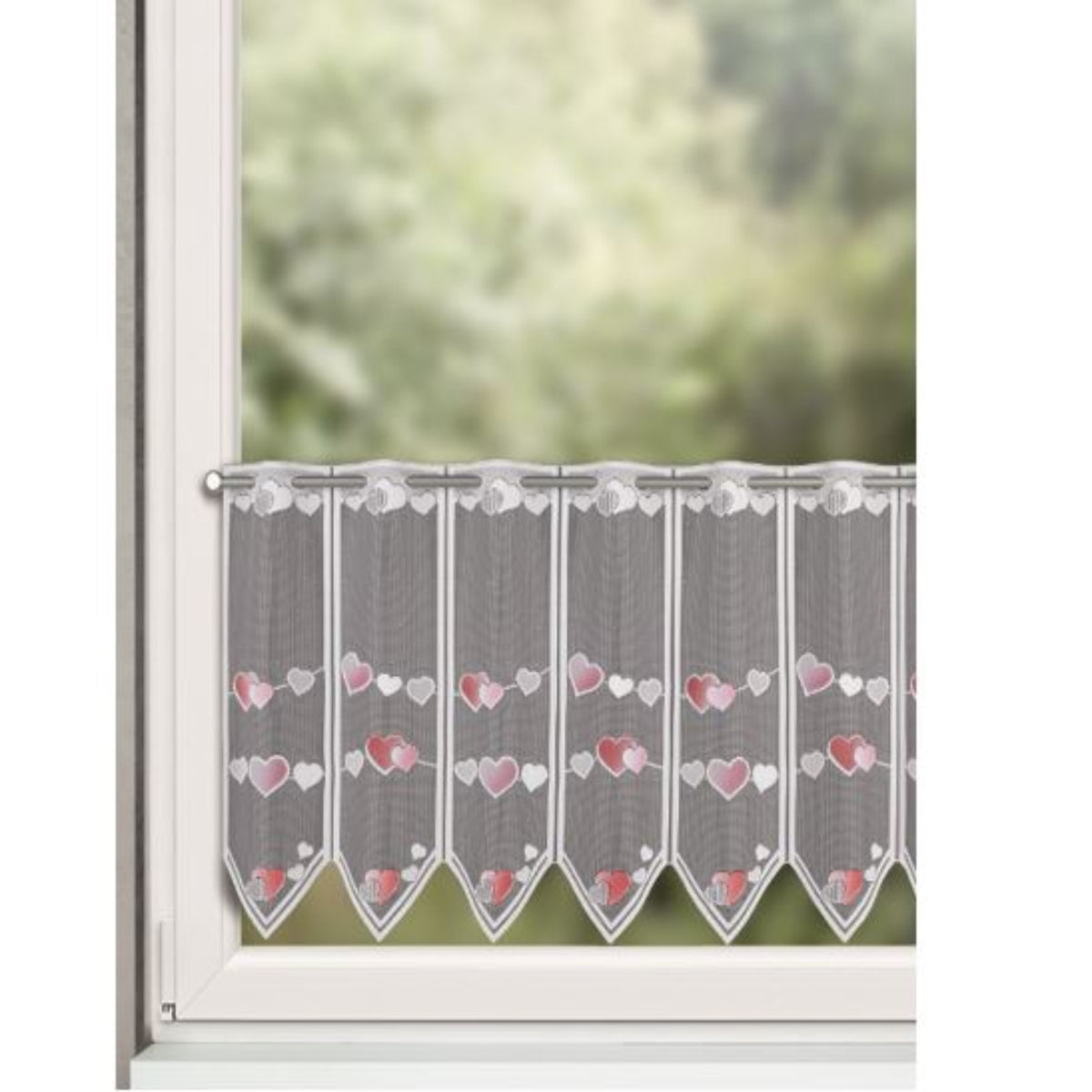 Lamellen-Panneau Herz Albani - bunte Scheibengardine 50x140cm