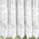 Nahaufnahme Fertiggardine Jacquard Blumen von Albani - Store für Wohnräume