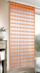 Fensterstore Jano orange von Albani - Vorhang mit Stangendurchzug