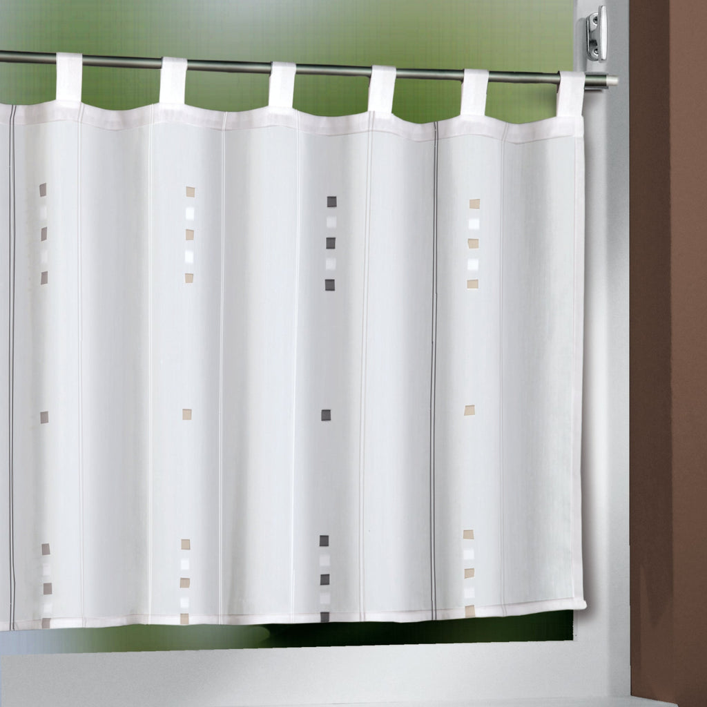 Schlaufenpanneau Boris von Albani - Scheibengardine für kleine Fenster