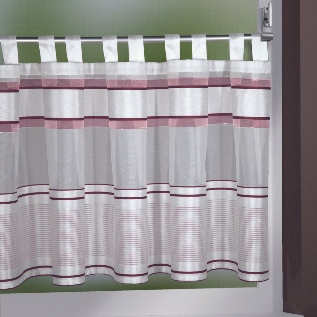 Schlaufenpanneau Buzz von Albani - Kurzvorhang mit Streifen