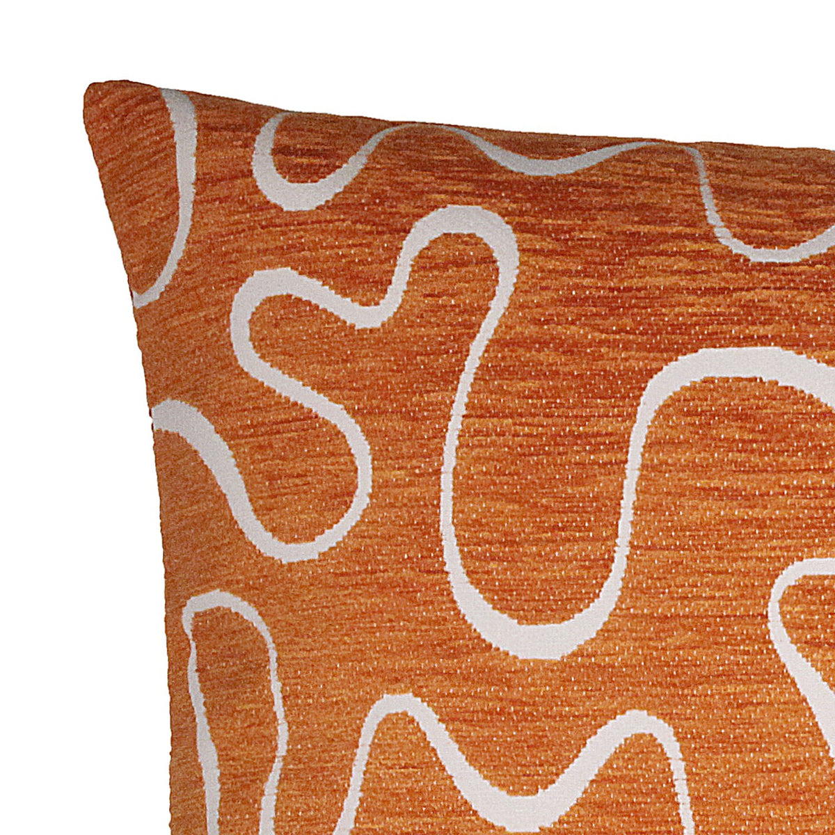 Kissenhülle Lima orange von Albani - moderne Zierkissenhülle - Detailansicht