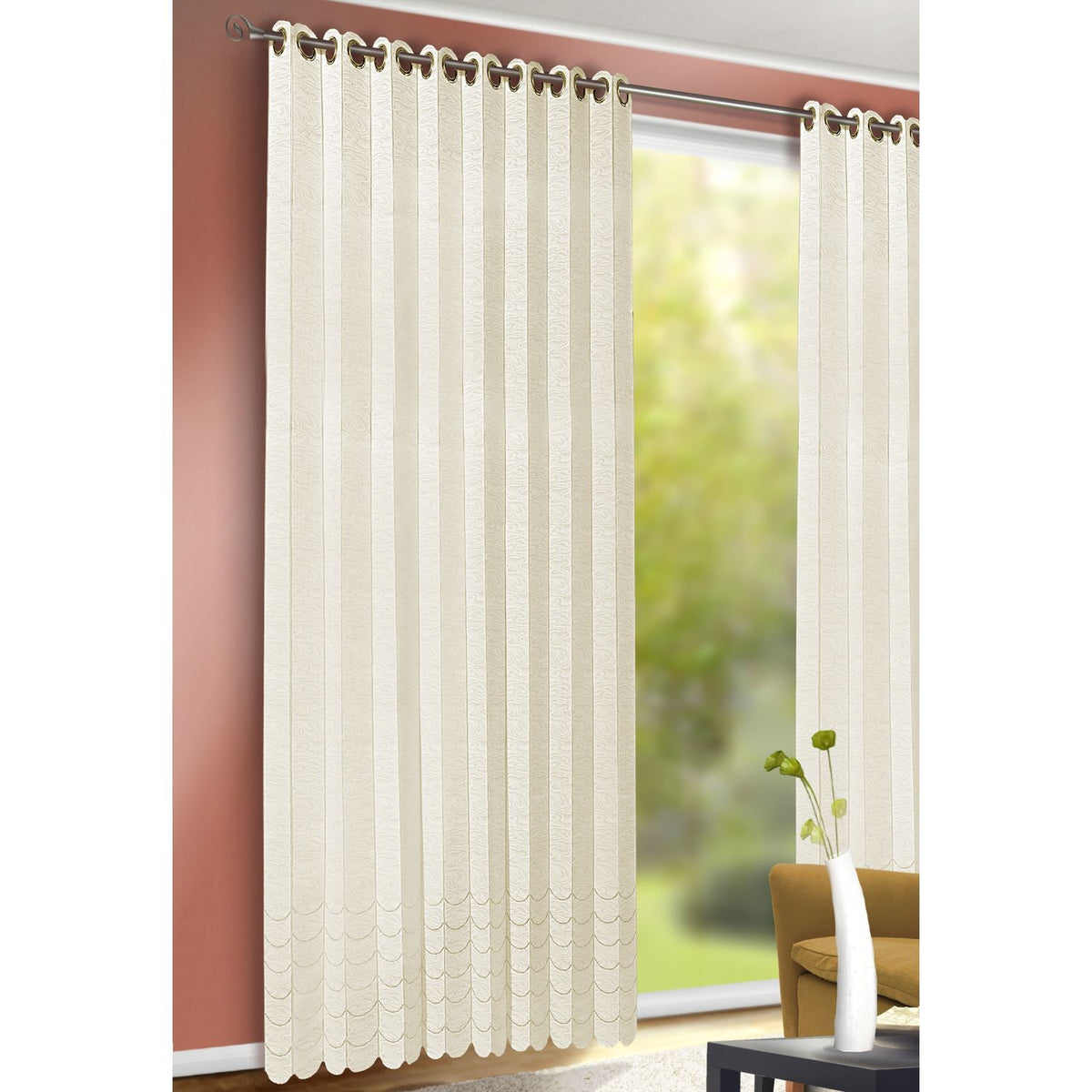 Lamellen-Ösenstore "Ralf" beige von Albani