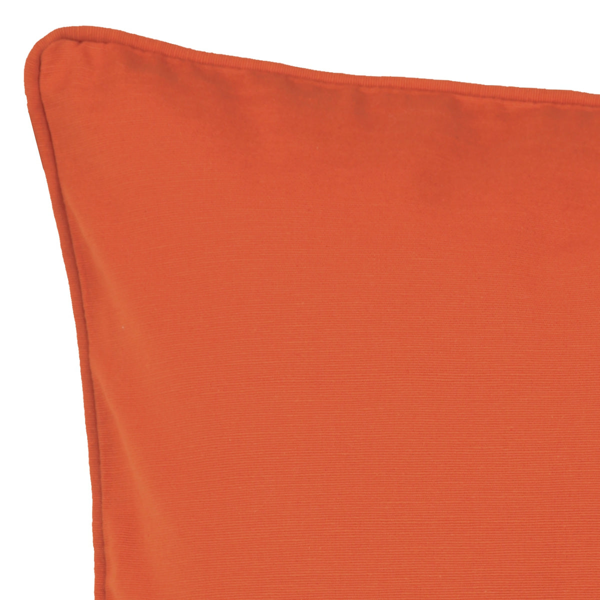 Kissenhülle Madrid orange von Albani - moderne Kissenhülle mit Keder -Detailansicht
