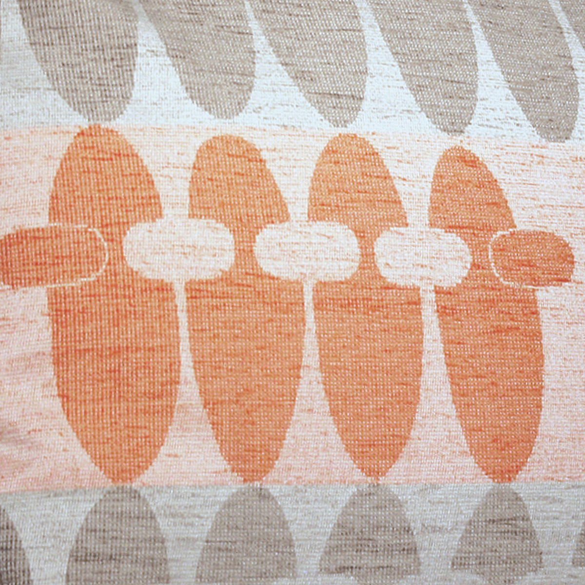 Kissenhülle Quito 50x50cm Orange von Albani - mit Reißverschluss - Dekokissen für Wohnzimmer -Detail