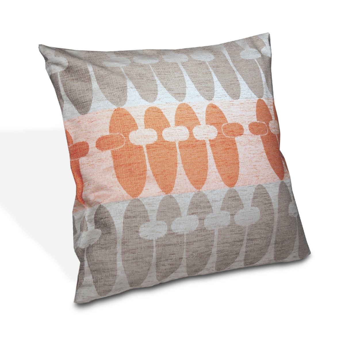 Kissenhülle Quito 50x50cm Orange von Albani - mit Reißverschluss - Dekokissen für Wohnzimmer