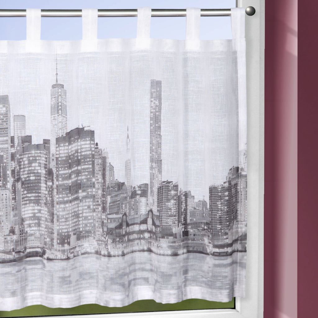 Schlaufenpanneau Sally von Albani - Scheibengardine für kleine Fenster