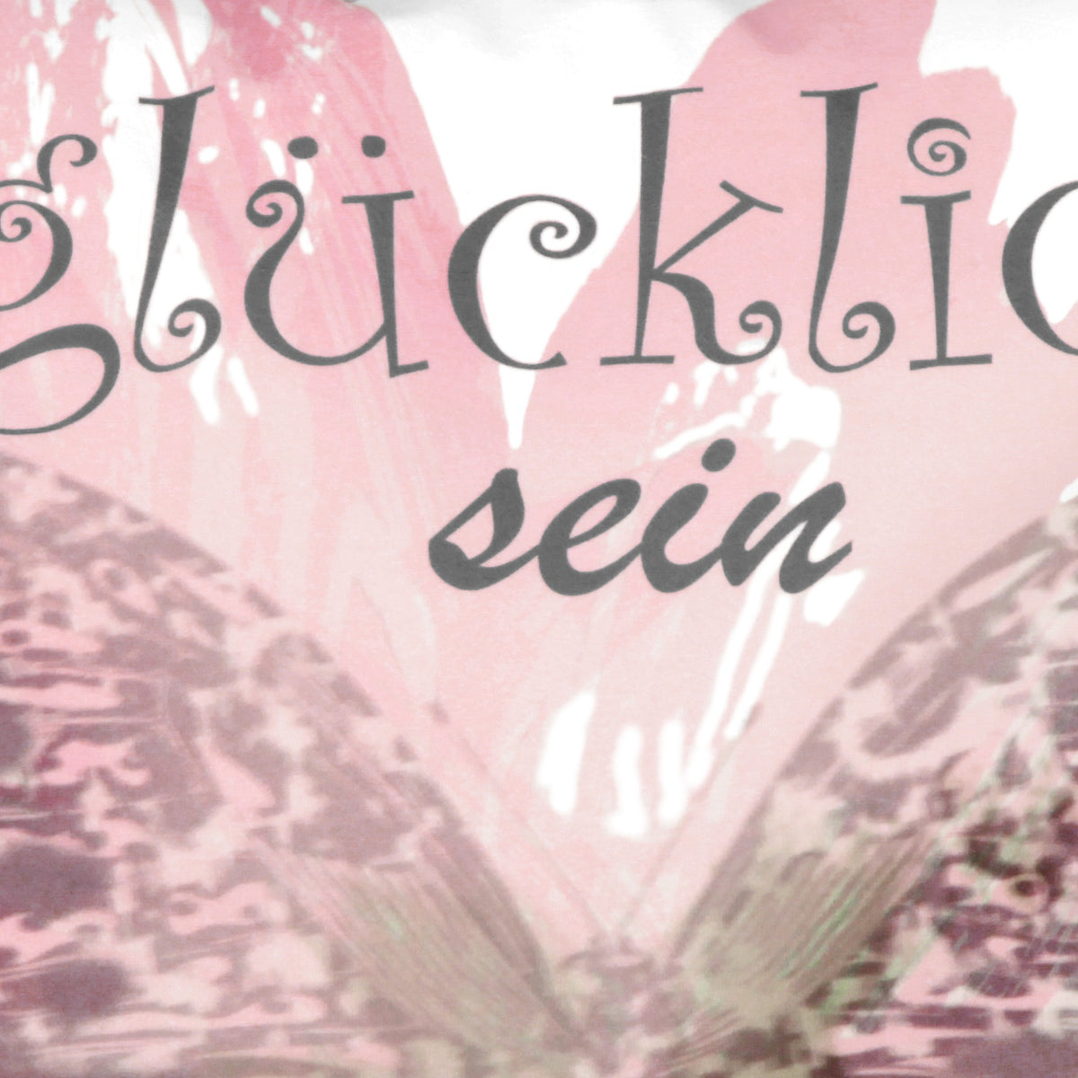 Kissenhüllen Summertime rosa von Albani - Zierkissenhülle mit Schmetterling - Detail 