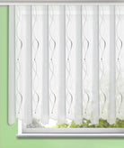 Weiße Gardine Swing -  Stickstore - elegante Vorhänge für moderne Einrichtung
