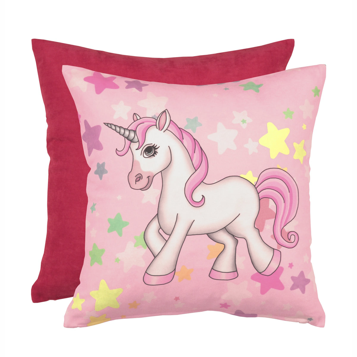 Zierkissen Einhorn rosa von Albani - Kinderzimmer Kissenhülle