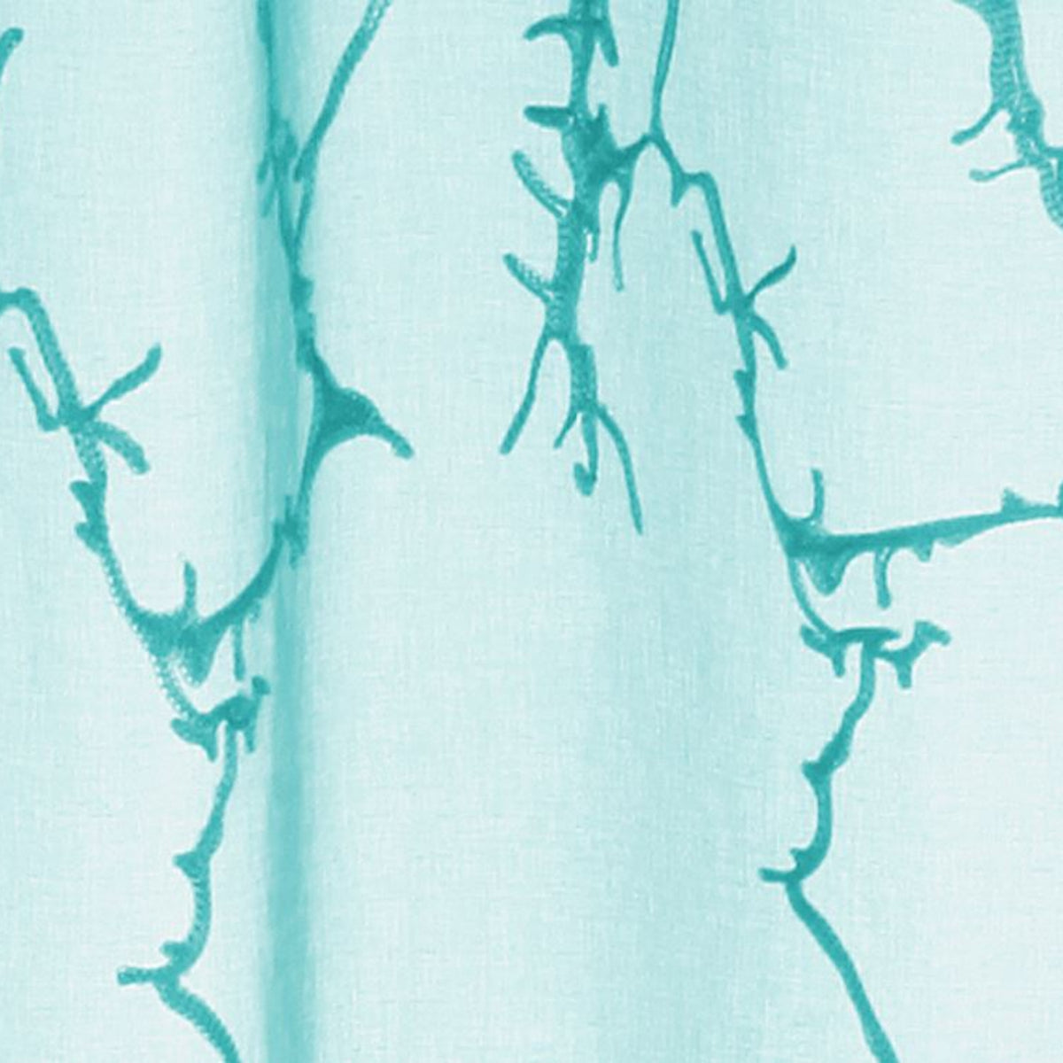 Nahaufnahme Ösenschal "Coral1" blau von Albani