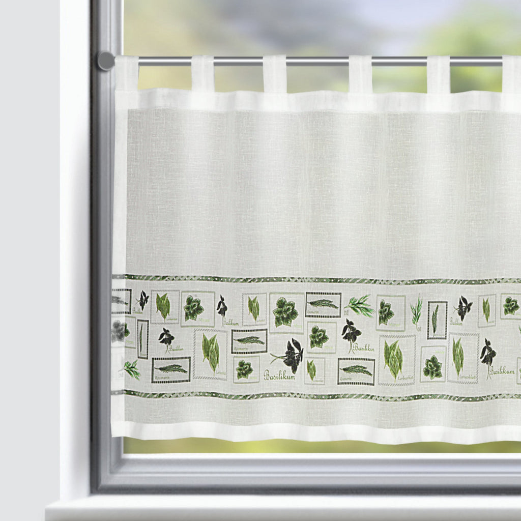 Schlaufengardine Diana von Albani - Kurzvorhang für kleine Fenster