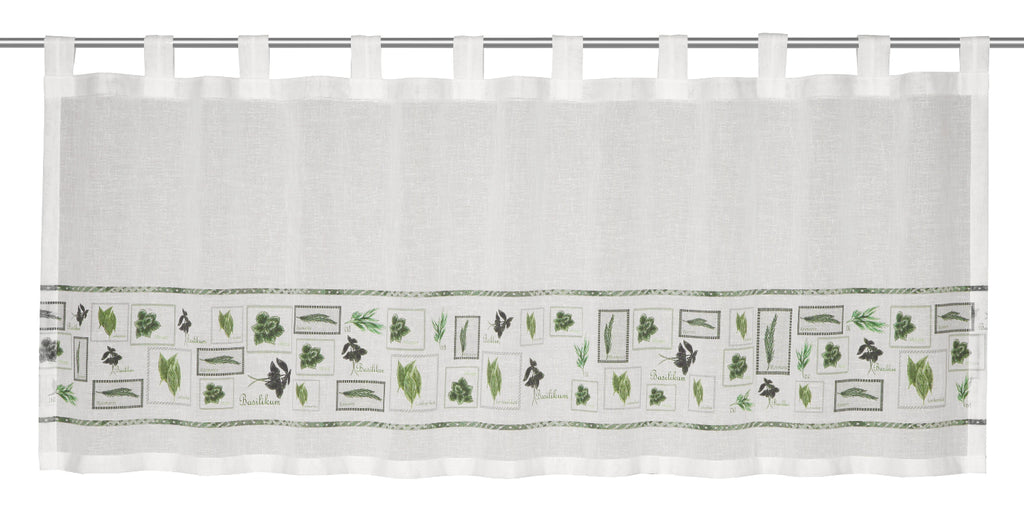 Schlaufenpanneau Diana von Albani - Scheibengardine für Küchenfenster