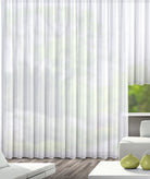 Webgardine Kerry weiß 245x450cm von Albani - Fertigstore mit Kräuselband