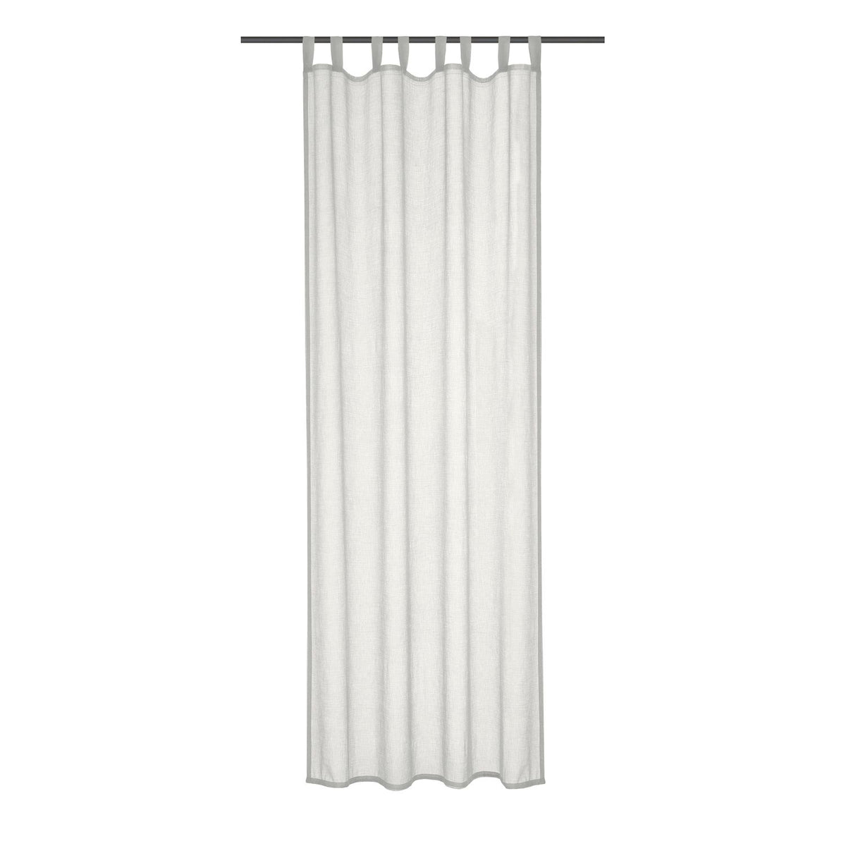 Schlaufenschal silber von Albani - Vorhang mit Schlaufen und Gardinenband