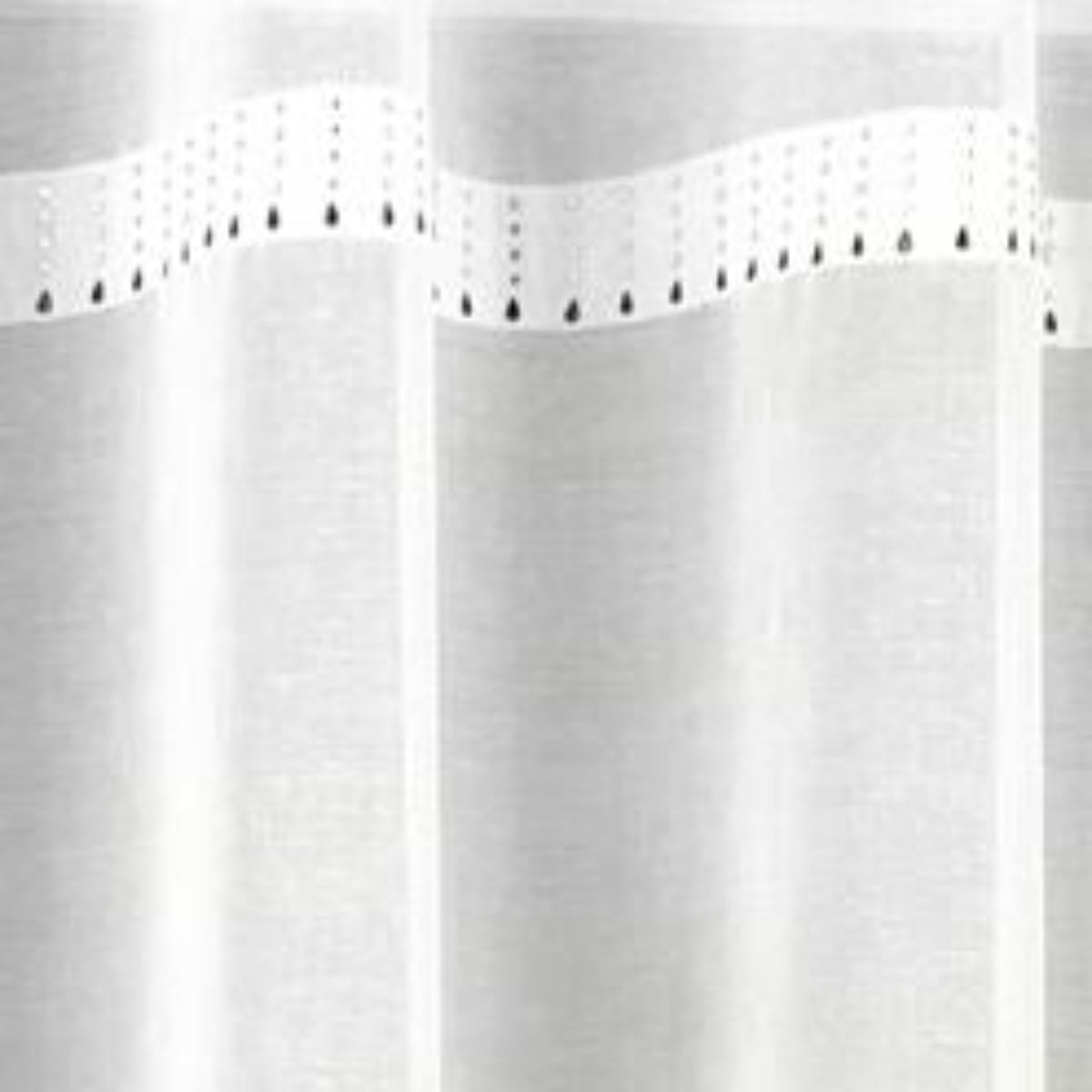 Detailbild Ösenschal "Ciel" weiß von Albani - Vorhang mit Ösen