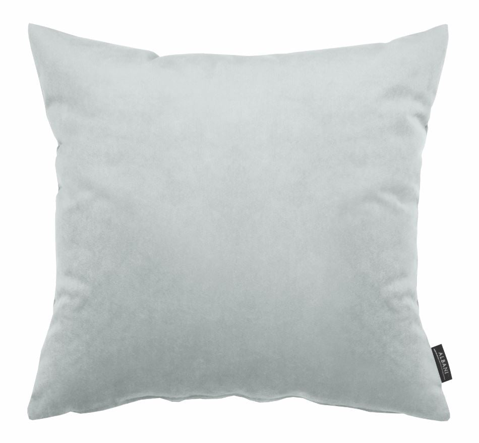 silber Kissenhülle aus Polyester mit Reißverschluss, 45x45 cm