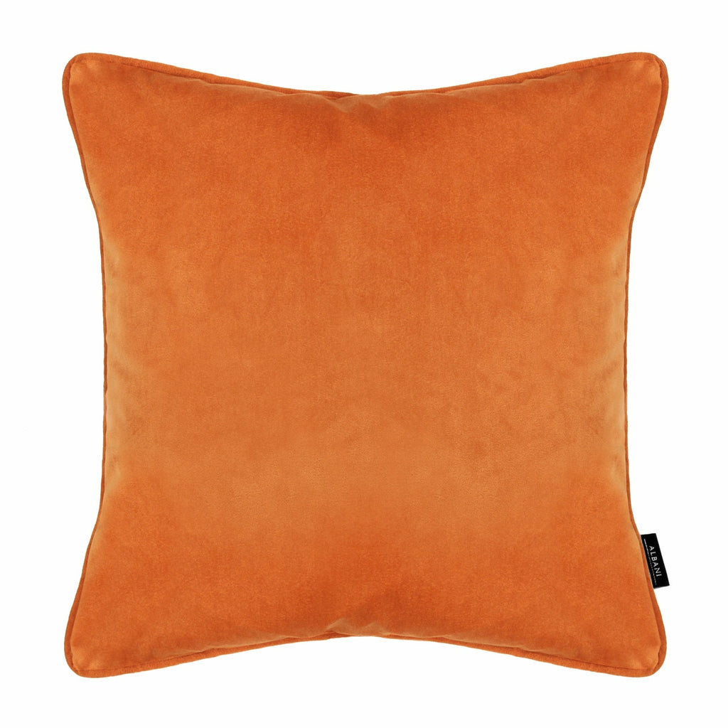 Kissenhülle Zenato orange 40x40cm - von Albani mit Keder - Dekokissen