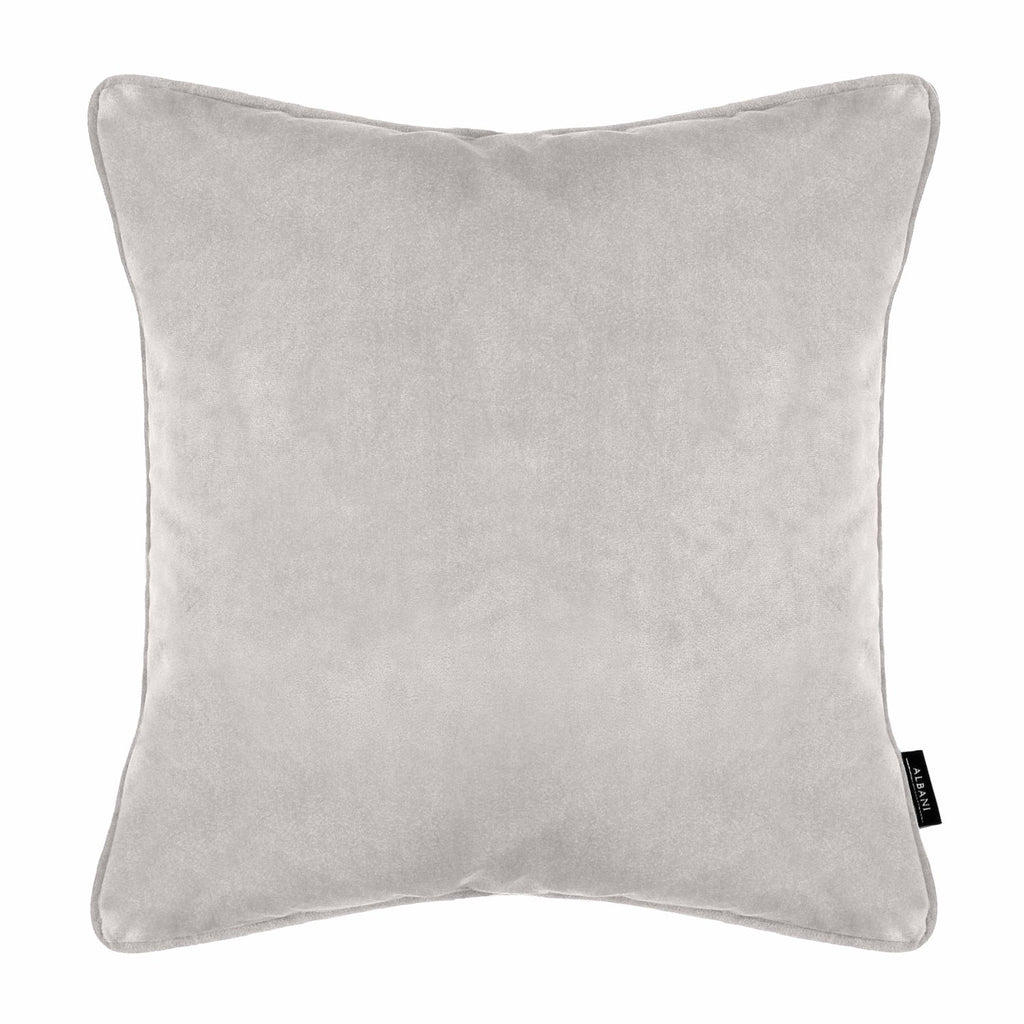 Kissenhülle Zenato silber 48x48 cm - von Albani mit Keder - Dekokissen