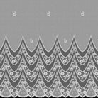 Detailansicht Jacquard Langstore weiß von Albani - Fertigstore mit Gardinenband