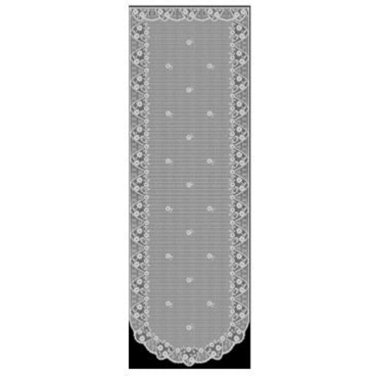 Fensterbild Jacquard weiß