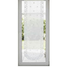Fensterbild Jacquard weiß
