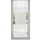 Fensterbild Jacquard weiß