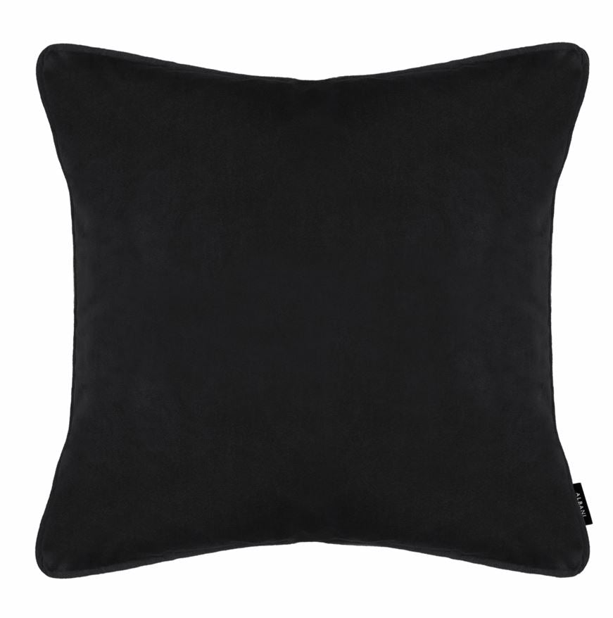 Kissenhülle Glory schwarz 48x48 cm - von Albani mit Keder - Sofakissen