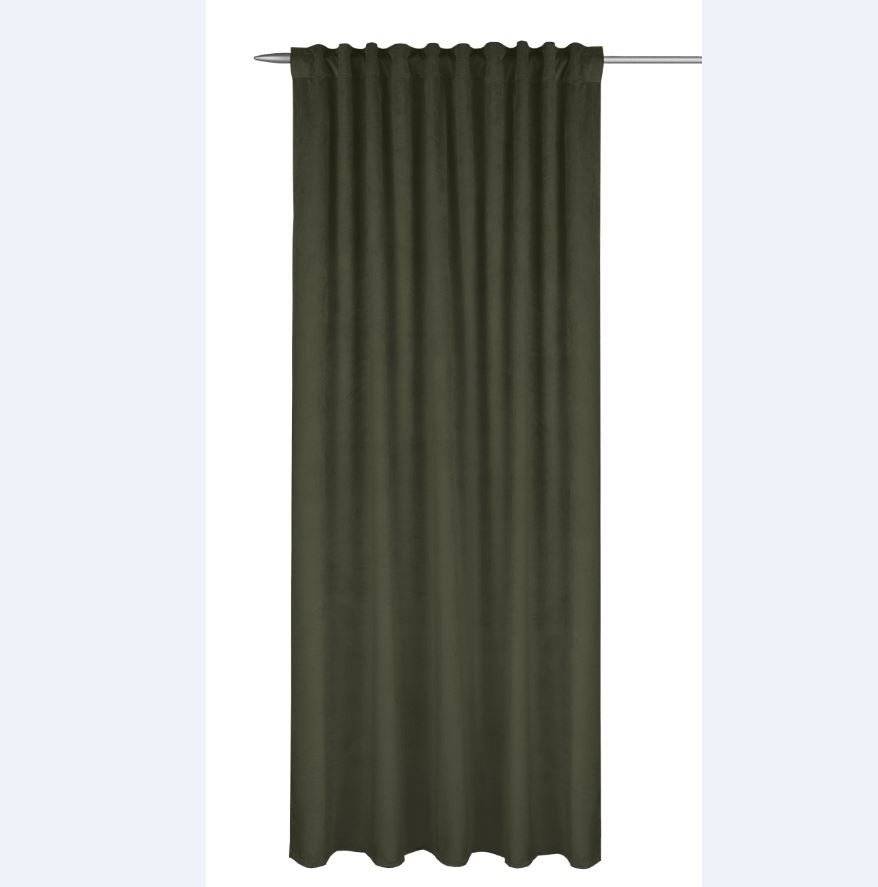 Fertigschal Glory olive von Albani - Vorhang mit verdeckten Schlaufen