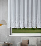 Fertigstore Ida weiß von Albani mit Gardinenband - einfachen Aufhängung - elegante Gardine für Wohnzimmer