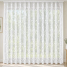 Fensterstore Jacquard weiß mit Faltenband von Albani