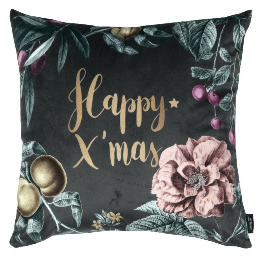 Kissenhülle Happy X-mas von Albani - weihnachtliche Dekokissenhülle