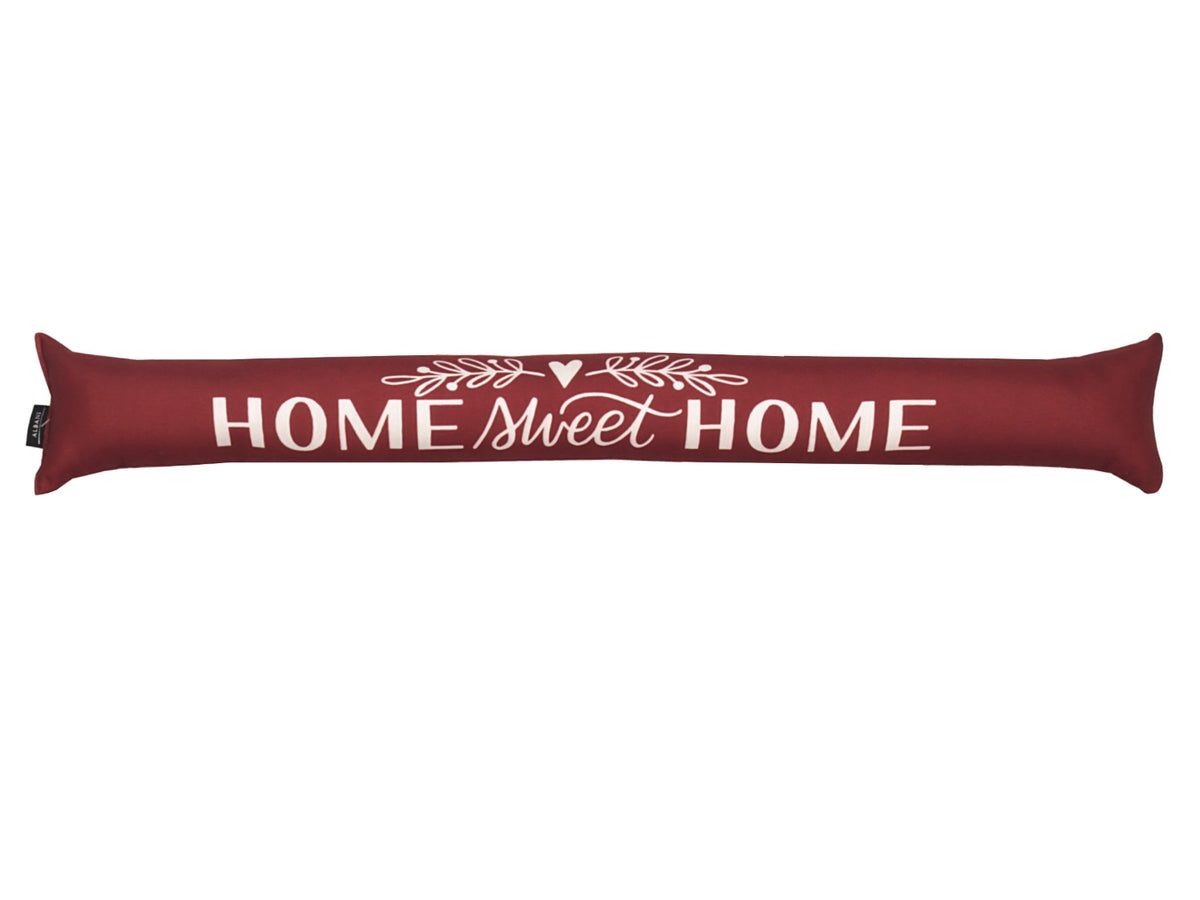 Zugluftstopper "Home sweet Home" rot 10x90 cm von Albani für Fenster und Türen