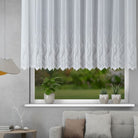 Fertigstore Ida weiß von Albani mit Gardinenband zur einfachen Aufhängung - moderne Gardine für Wohnzimmer