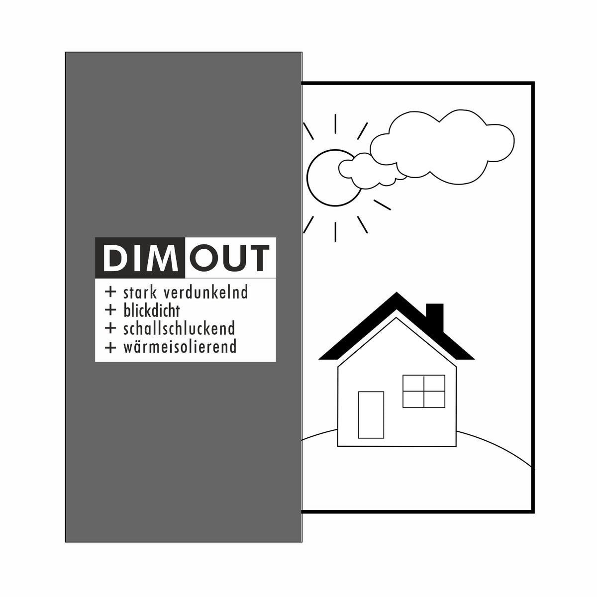 Pikto für DIM OUT Ösenschal „Korus/Tom/Lia/Mia“ von Albani