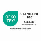 Ökotex-Label Fertigschal Mola blau von Albani - Vorhang mit verdeckten Schlaufen