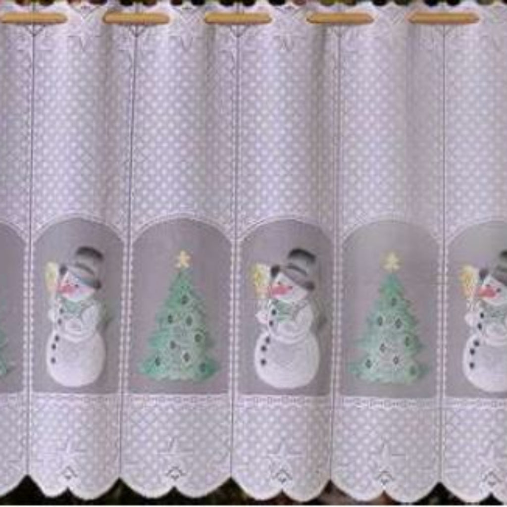 Panneau Schneemann 45x120cm von Albani - Weihnachtsgardine Küche und Kinderzimmer