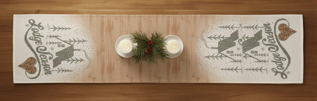 Tischläufer Logde Season - Weihnachtstischläufer von Albani