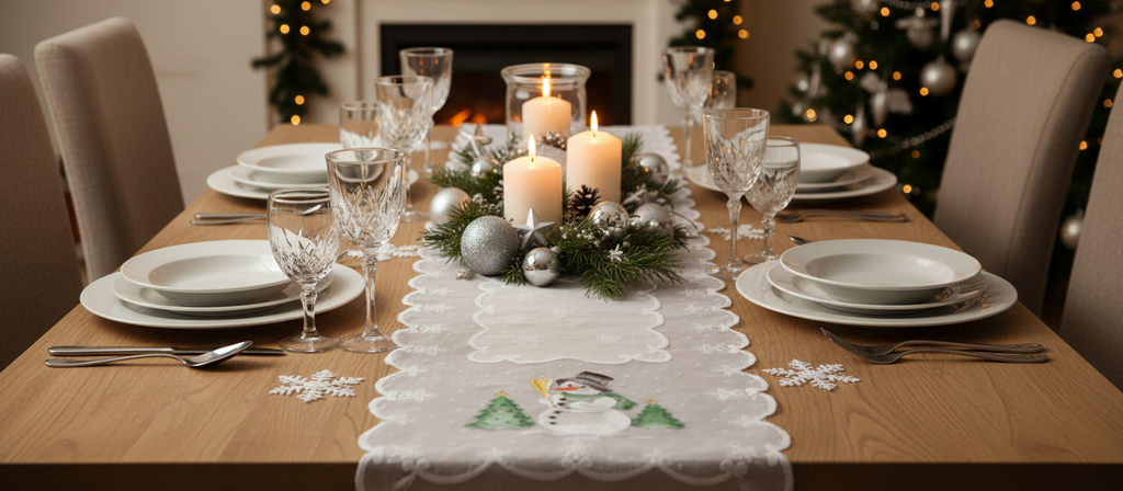 Tischläufer Schneemann von Albani