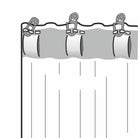 Aufhängeanleitung Fertigschal Sylvia rot von Albani -Vorhang mit verdeckten Schlaufen - Gardinenrollen