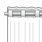 Aufhängeanleitung Fertigschal violett von Albani - Dekoschal mit verdeckten Schlaufen